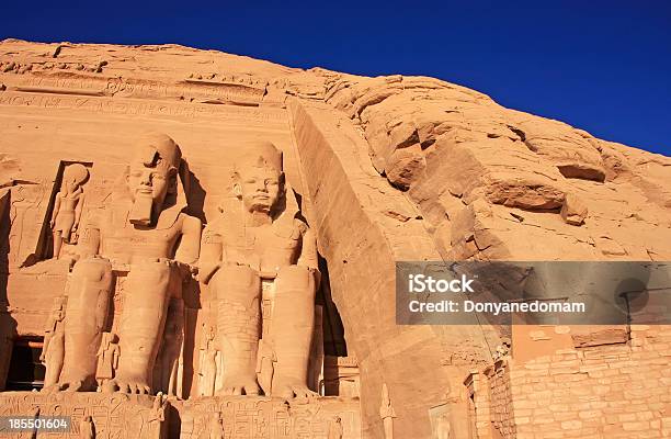 Il Grande Tempio Di Abu Simbel Nubia - Fotografie stock e altre immagini di Abu Simbel - Abu Simbel, Africa, Antico - Condizione