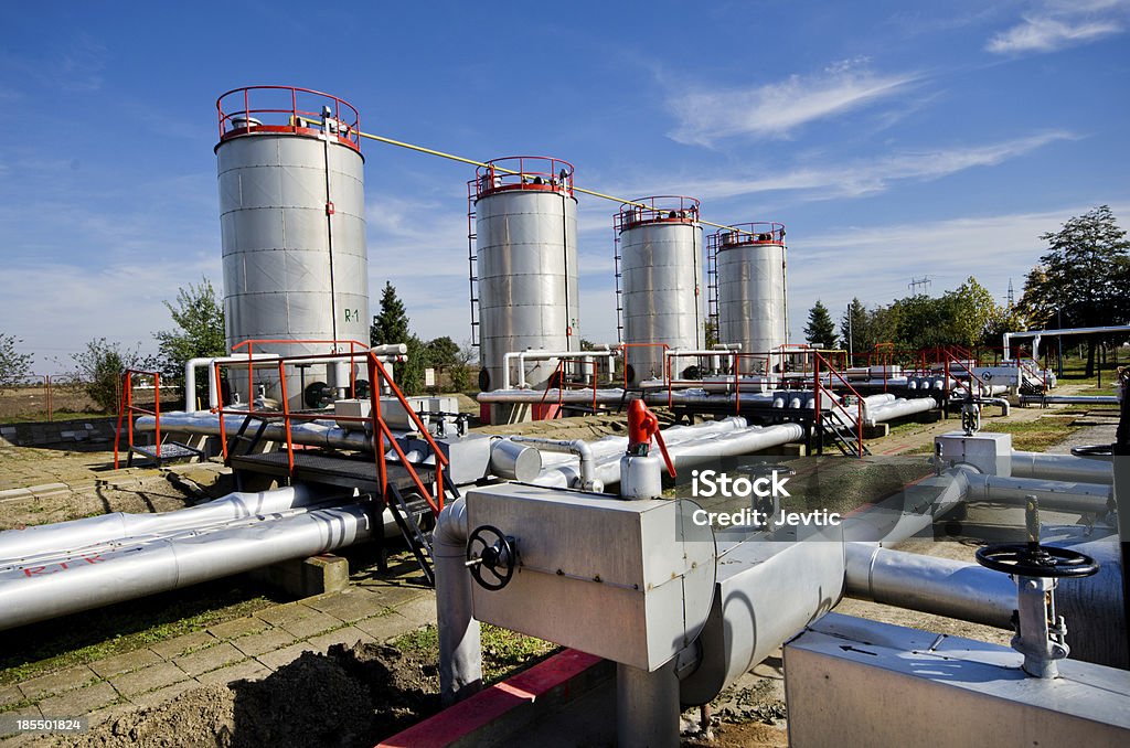 Öl- und gas-Industrie - Lizenzfrei Arbeiten Stock-Foto