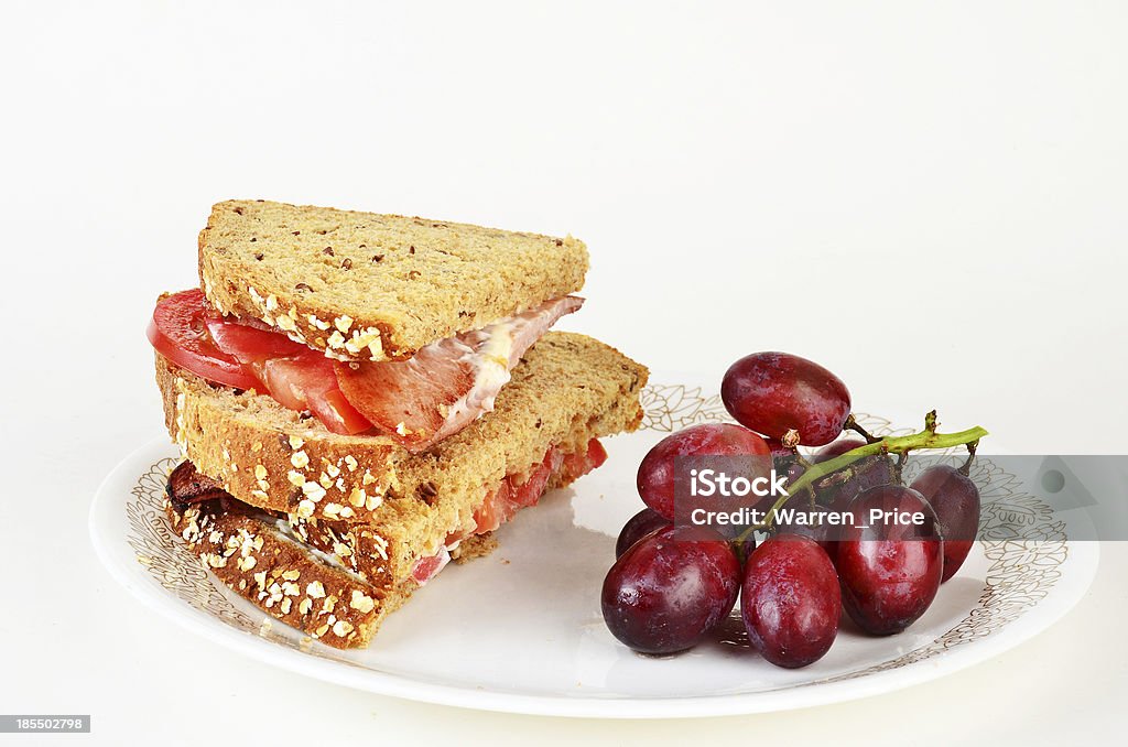 Жареный Болонская колбаса сэндвич - Стоковые фото Без людей роялти-фри