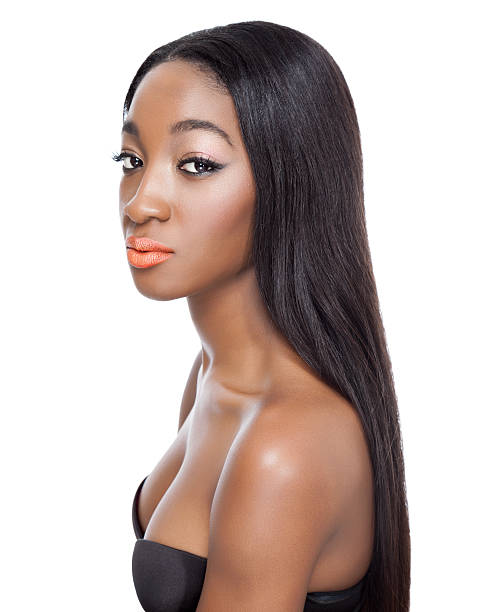 istock Beauty with long straight hair 185505038