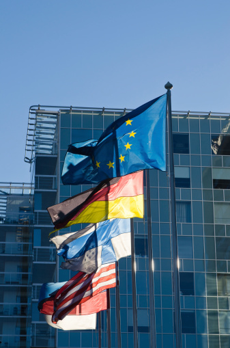 Brussels, BELGIUM : European Commission Headquarters building in Brussels, Belgium, Europe