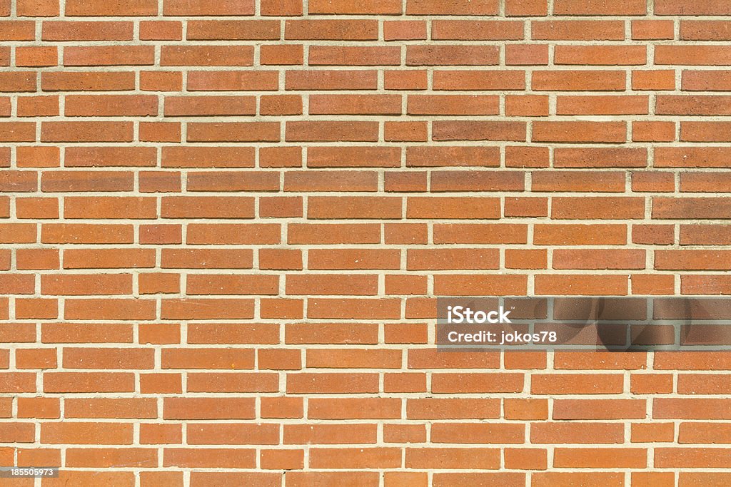 Rote Wand aus Ziegel mit grauem Nähte - Lizenzfrei Architektur Stock-Foto