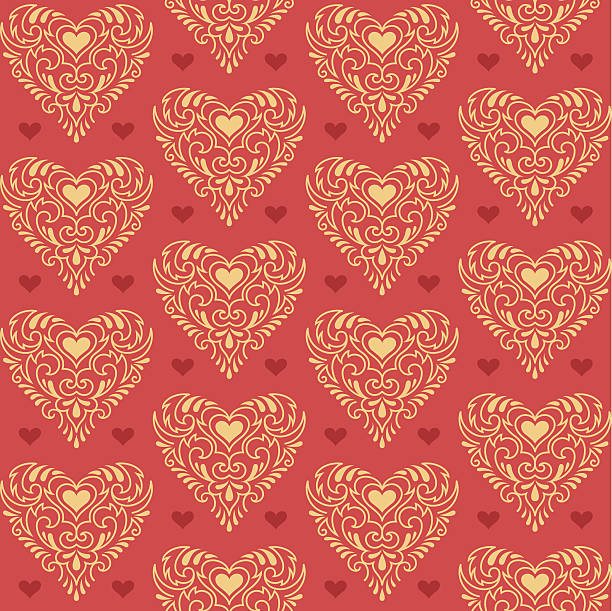 kunstvoll verzierte herzen - ornate swirl heart shape beautiful stock-grafiken, -clipart, -cartoons und -symbole