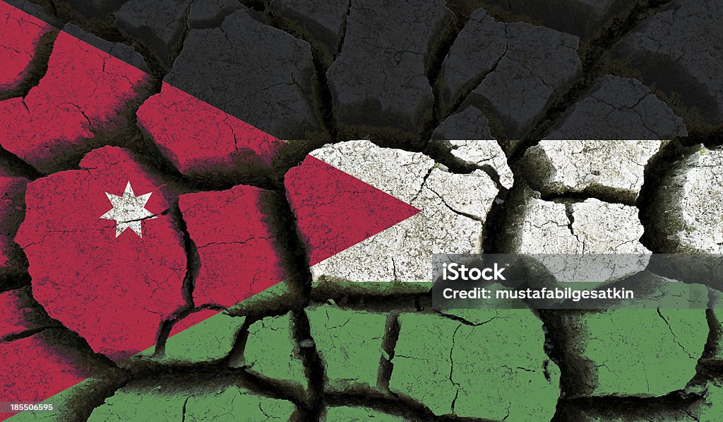 Bandiera della Giordania. - Foto stock royalty-free di Giordania - Medio Oriente