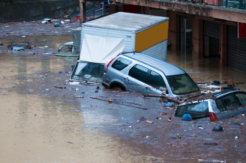 The flood of November 4, 2011 in Genoa. The city has been brought to its knees for some time, especially in the Area of Marassi.