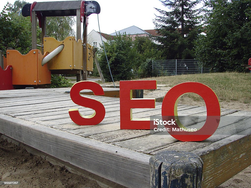 SEO - Search Engine Optimisation Is SEO (Search Engine Optimisation) like a playground? Digital Marketing Stock Photo