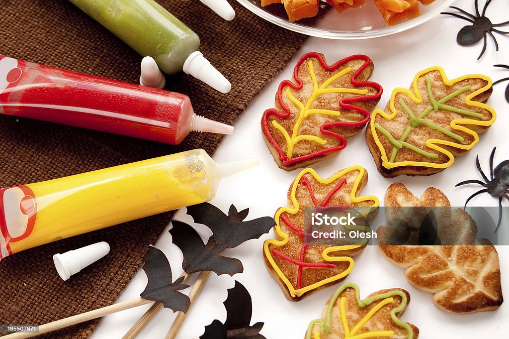 Cookies in Form von Blätter - Lizenzfrei Blatt - Pflanzenbestandteile Stock-Foto