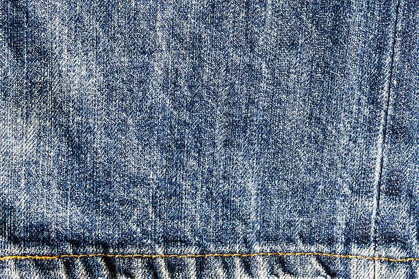 istock Dirty blue jeans with seam texture 185507911