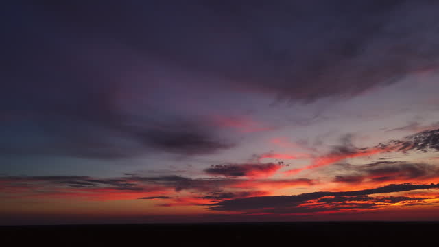 Midwest USA Autumn Sunset Aerial Video Series