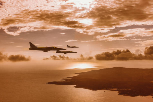 istock military planes over the clouds 1855089160