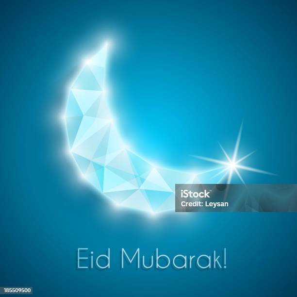 Ilustración de Eid Mubarak y más Vectores Libres de Derechos de Abstracto - Abstracto, Alegoría, Azul