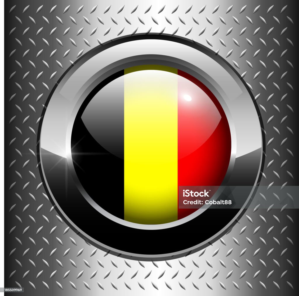 Botão de Bandeira Belga - Vetor de Autoridade royalty-free