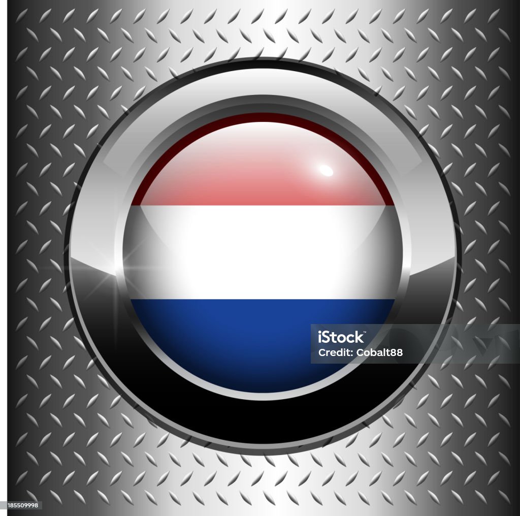 Botão de Bandeira da Holanda - Royalty-free Autoridade arte vetorial