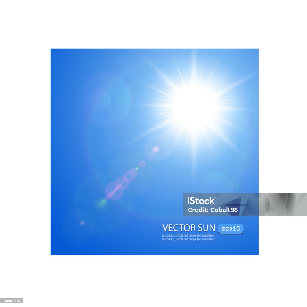 Sol com lens flare - Vetor de Abstrato royalty-free