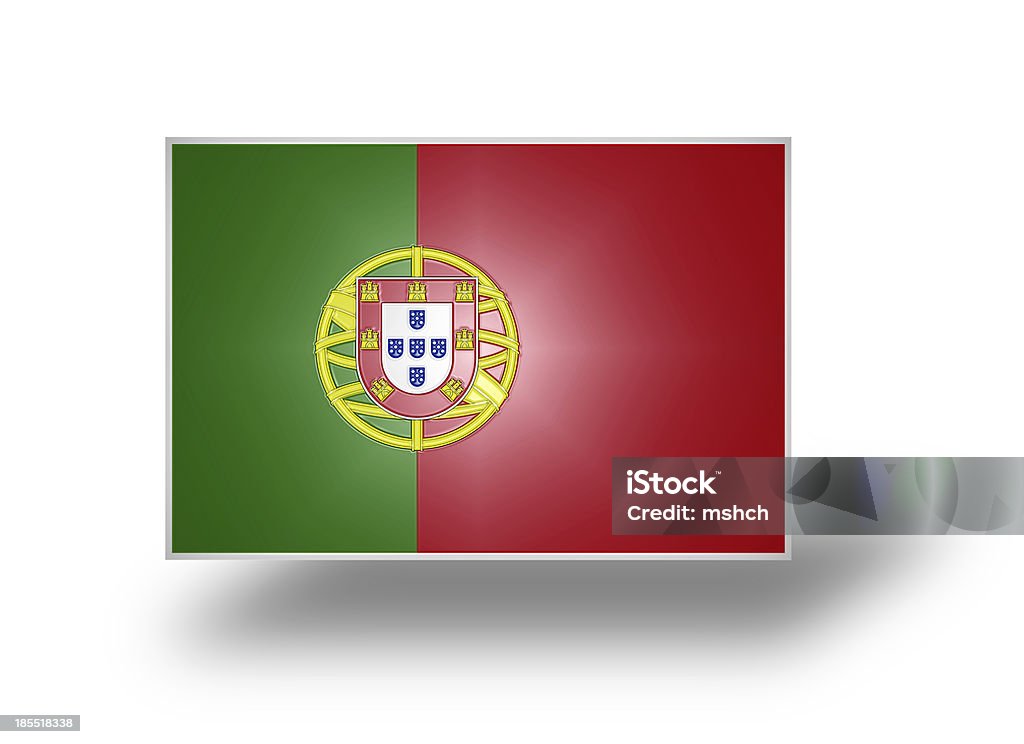 Flaga Portugalii (stylizowane I). - Zbiór zdjęć royalty-free (Czerwony)