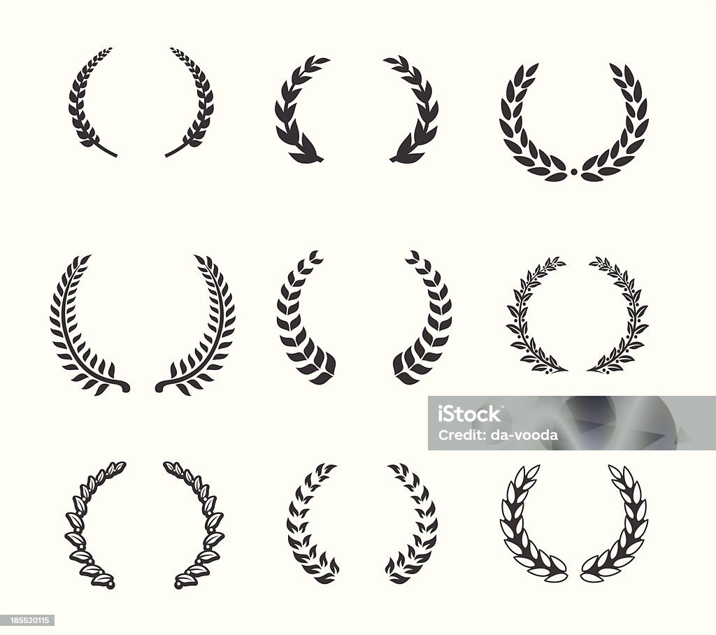 Design element - Laurels and Wreaths Set of design elements for you website or application Laurel Wreath stock vector