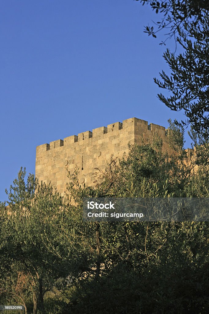 Mur de ville de la vieille Jérusalem, Israël. - Photo de Architecture libre de droits