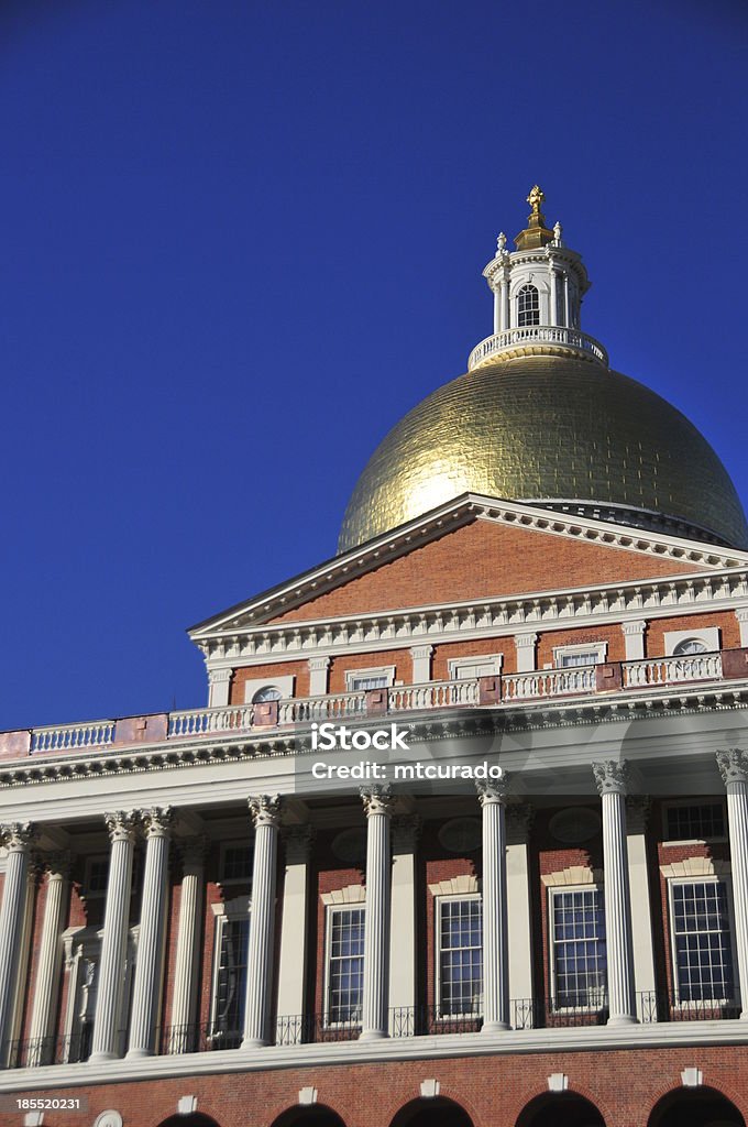 Boston, EUA: Massachussetts State House - Foto de stock de Arquitetura royalty-free