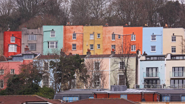 istock Housing overlooking the Bristol harbourside UK 1855203530