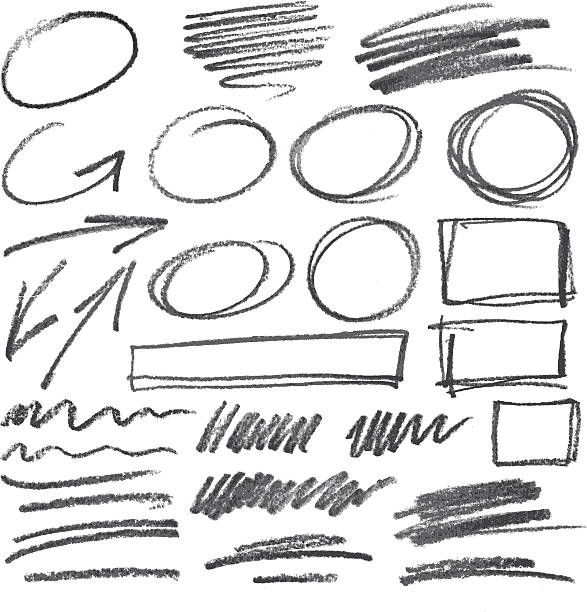 vector pencil design elements transparency used, grouped, easy to change color just by one click pencil stock illustrations