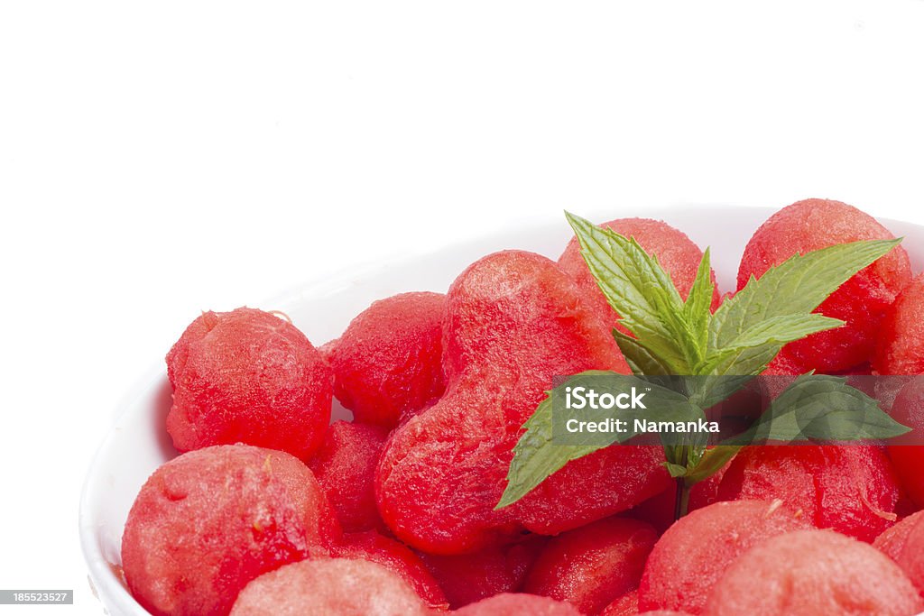 Obst-Salat mit Wassermelone und Minze - Lizenzfrei Abnehmen Stock-Foto
