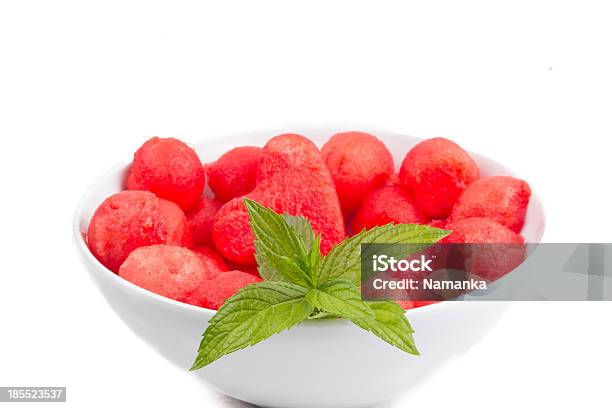 Insalata Di Frutta Con Anguria E Menta - Fotografie stock e altre immagini di Alimentazione sana - Alimentazione sana, Anguria, Antipasto