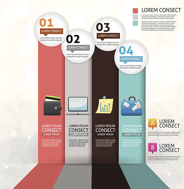 Business concept option infographics vector art illustration