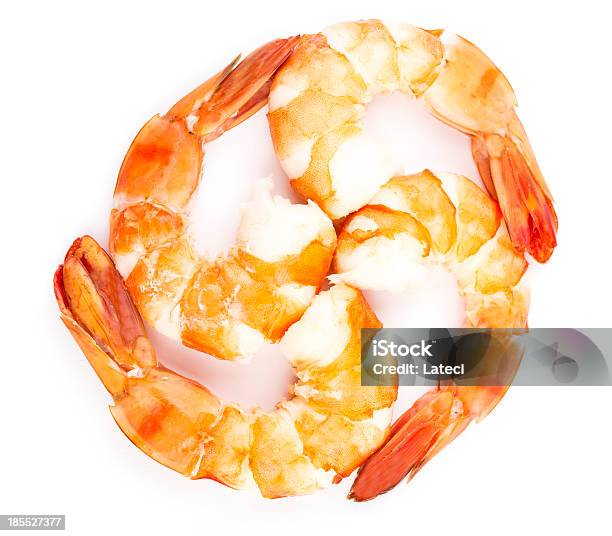 Cooked Unshelled Tiger Shrimps Stock Photo - Download Image Now - Antioxidant, Appetizer, Black Tiger Shrimp