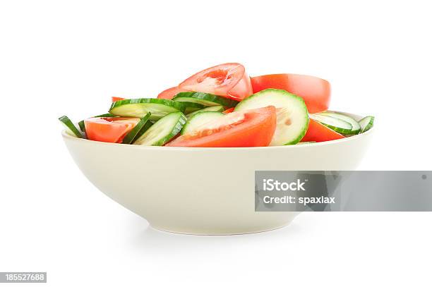 Ensalada Saludables Foto de stock y más banco de imágenes de Alimento - Alimento, Blanco - Color, Comida sana