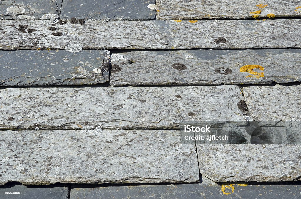 Корнуэльский синевато-плитка на крыше - Стоковые фото Абстрактный роялти-фри