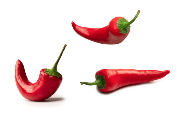 istock Red hot chili pepper isolated on a white background. 1855304385