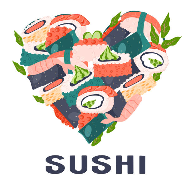 istock Banner for Asian restaurant sushi and Japanese seafood menu, banner. 1855311250