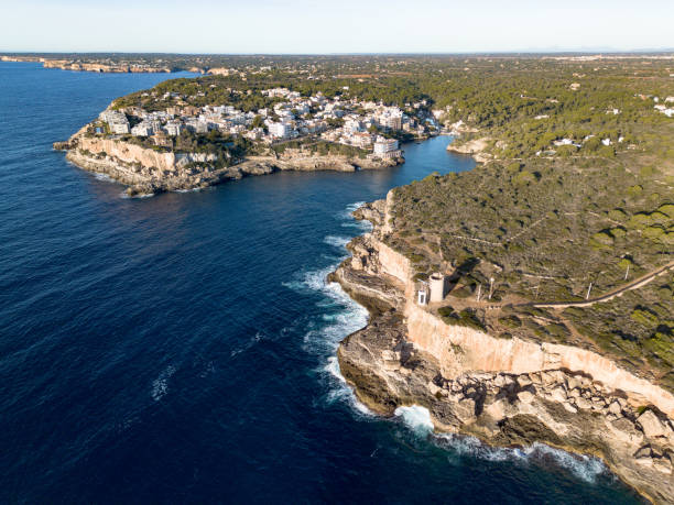 istock Cala Figuera in Majorca aerial view 1855315167