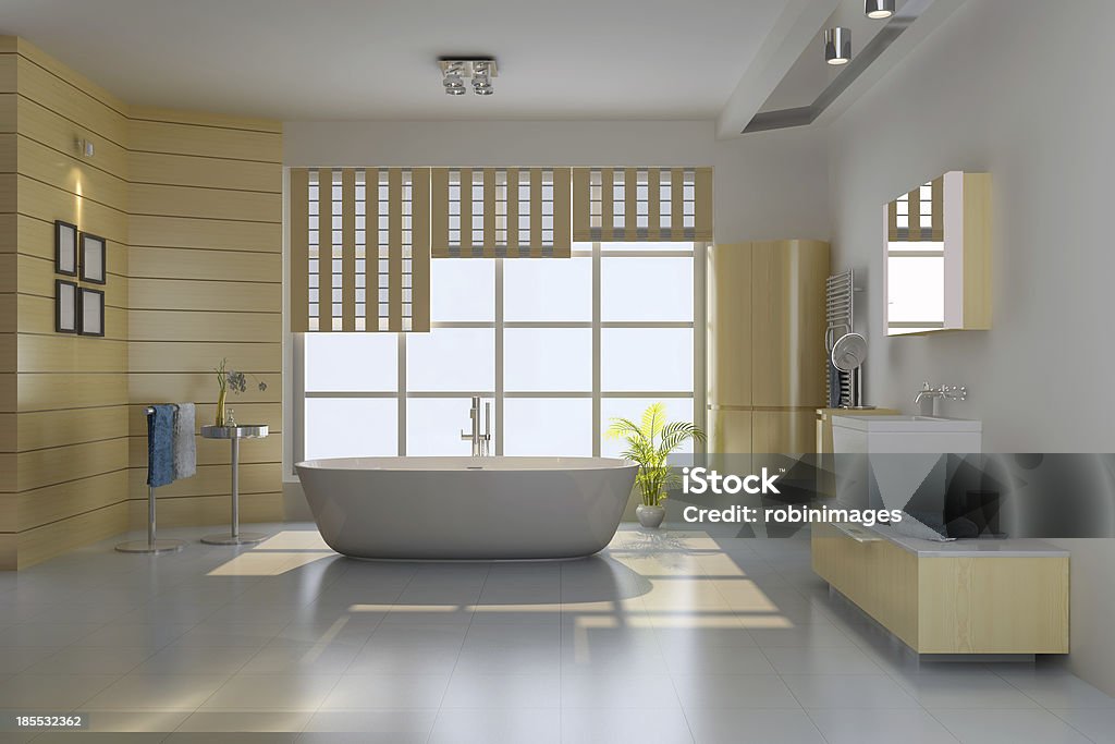 modern bathroom modern bathroom.3d render Bathroom Stock Photo