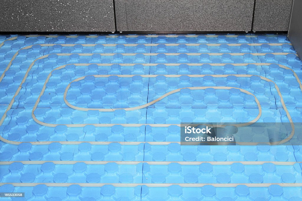 Fußbodenheizung - Lizenzfrei Baugewerbe Stock-Foto