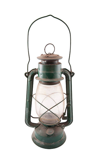 istock Old dirty oil lamp with clipping path 185534897