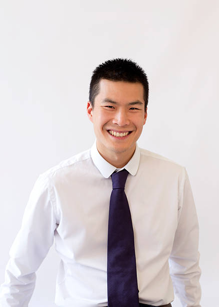 istock Attractive, happy Asian buisness man 185535180