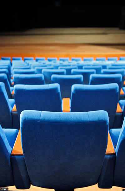 istock Theater, Concert Hall Seats, blue seat, scene 185535206