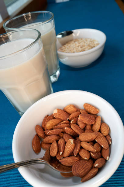 istock Oat Milk vs. Almond Milk 1855400705