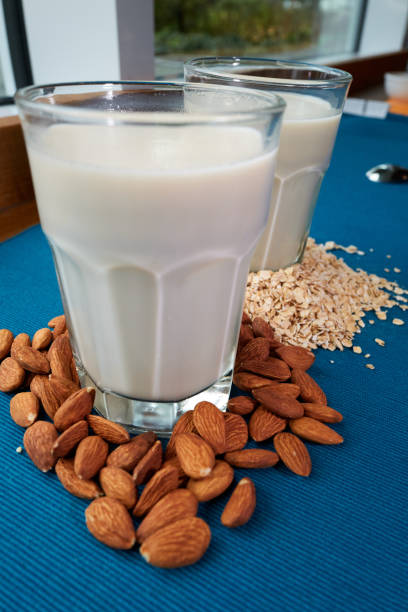 istock Oat Milk vs. Almond Milk 1855401765