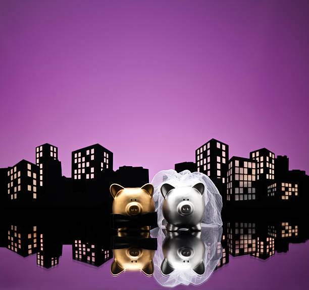 istock Metropolis City pig wedding 185543527