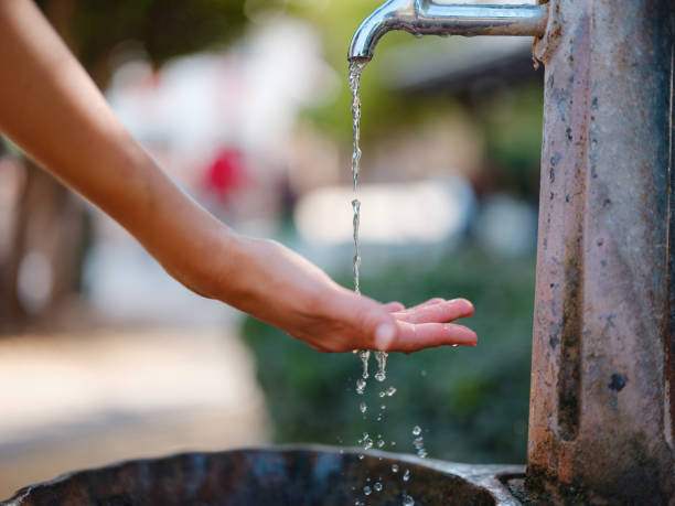 istock Antalyas old town: female hand and water 1855435944