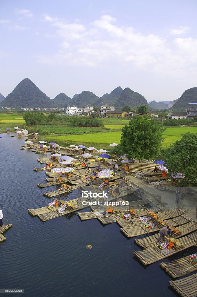 China Guilin rafting - Lizenzfrei Abenteuer Stock-Foto