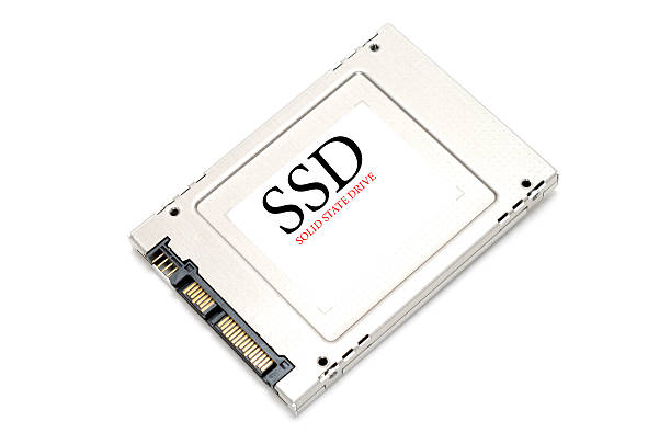 SSD Drive Back of SSD Drive on white background solid state disk photos stock pictures, royalty-free photos & images