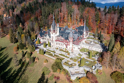 Germany, Lichtenstein Castle. Baden-Wurttemberg land in Swabian Alps.