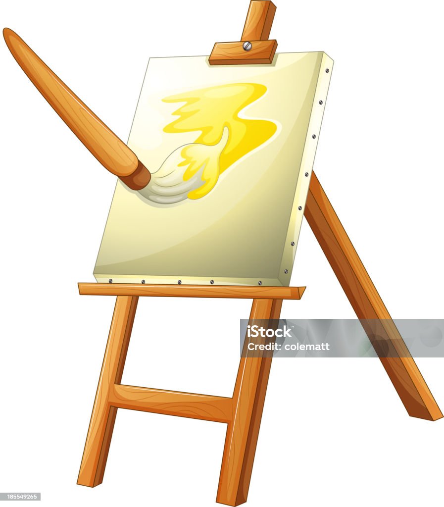 Painting Board Stock Illustration - Download Image Now - Artist, Artist's  Palette, At The Edge Of - iStock