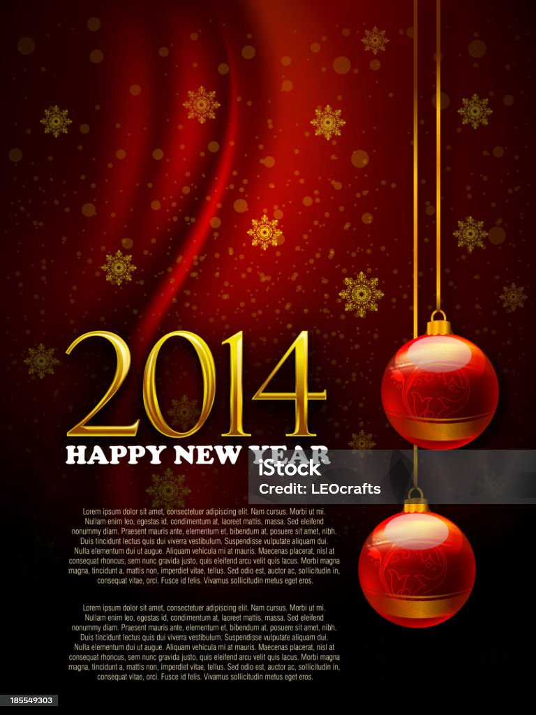 2014, belo fundo de celebração de ano novo - Vetor de 2014 royalty-free