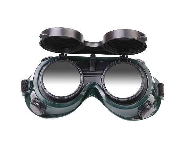 istock Closeup of welding glasses. 185551594