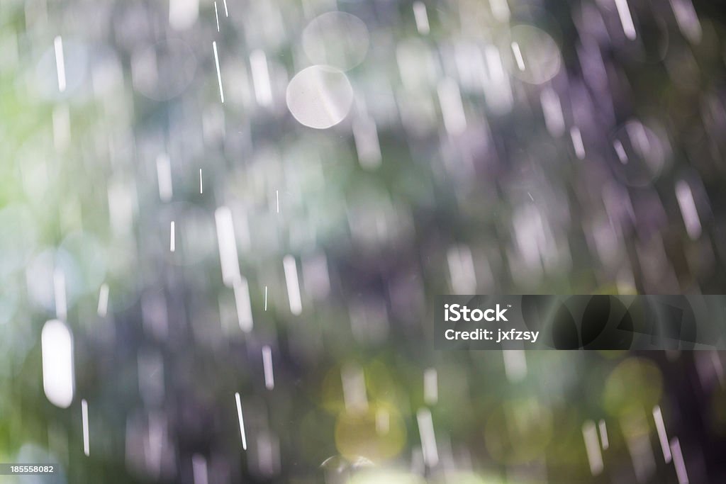 Regen-Tropfen - Lizenzfrei Bewegungsunschärfe Stock-Foto