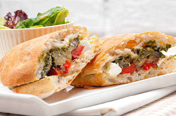 istock ciabatta panini sandwichwith vegetable and feta 185565024